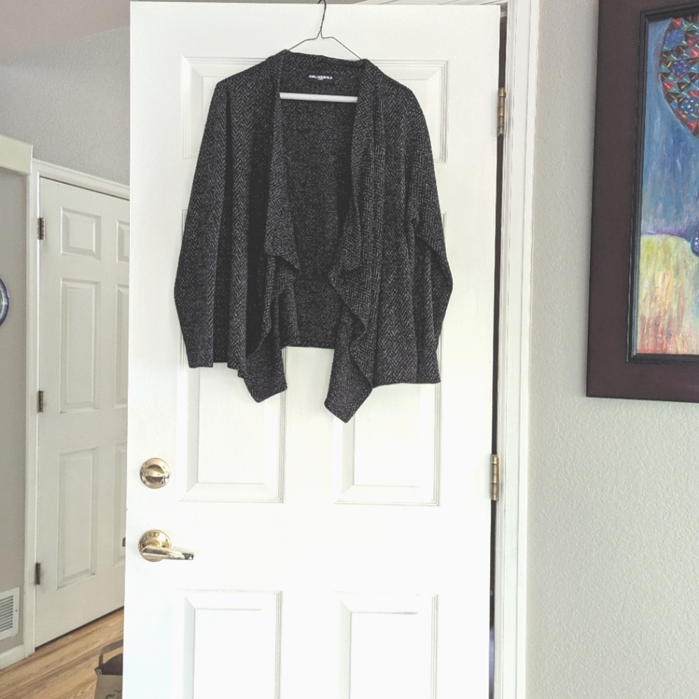Karl Lagerfeld open front cardigan